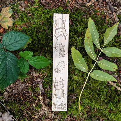 Rewild at Heart Wooden Bookmark