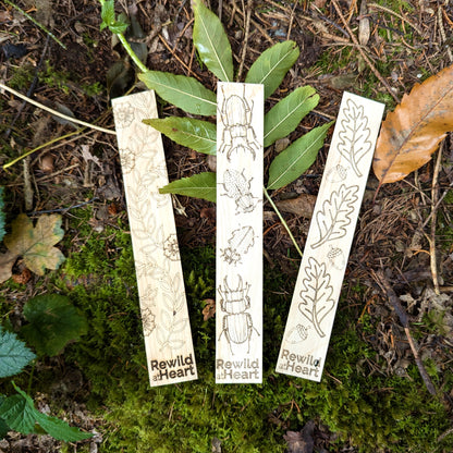 Rewild at Heart Wooden Bookmark