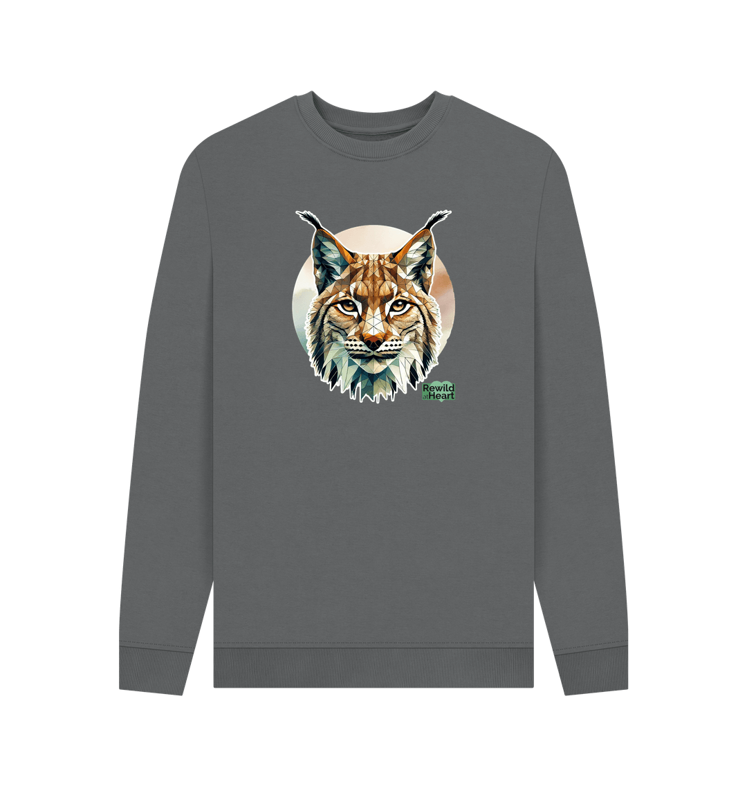 Slate Grey Printed Sweater Front