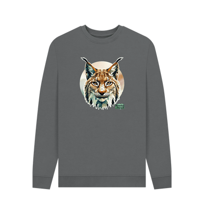 Slate Grey Printed Sweater Front