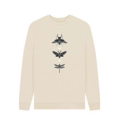 Oat Moonlit Insect Trio Men's Sweater