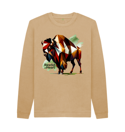 Sand European Bison | Men's Sweater