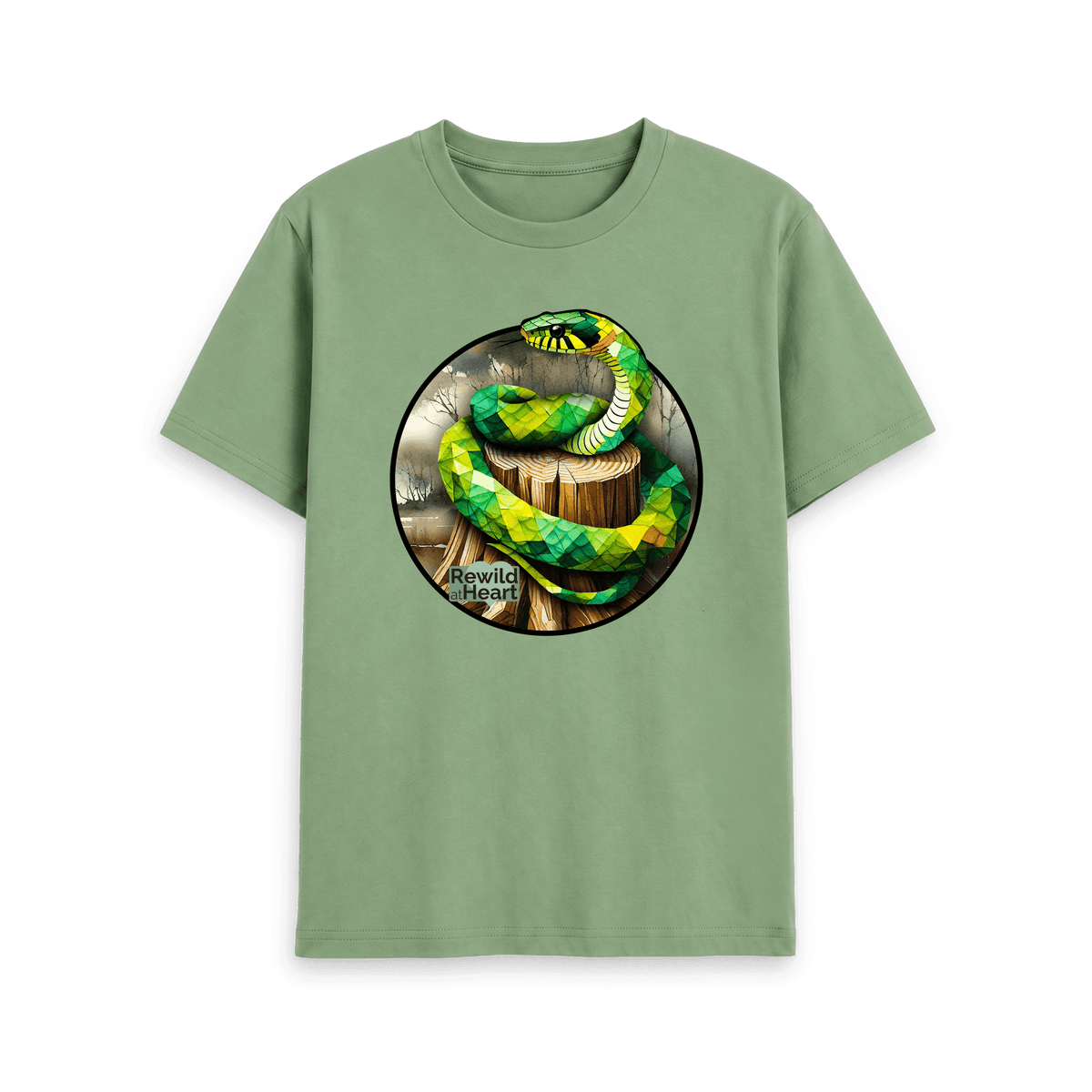 Sage Printed T-shirt Front