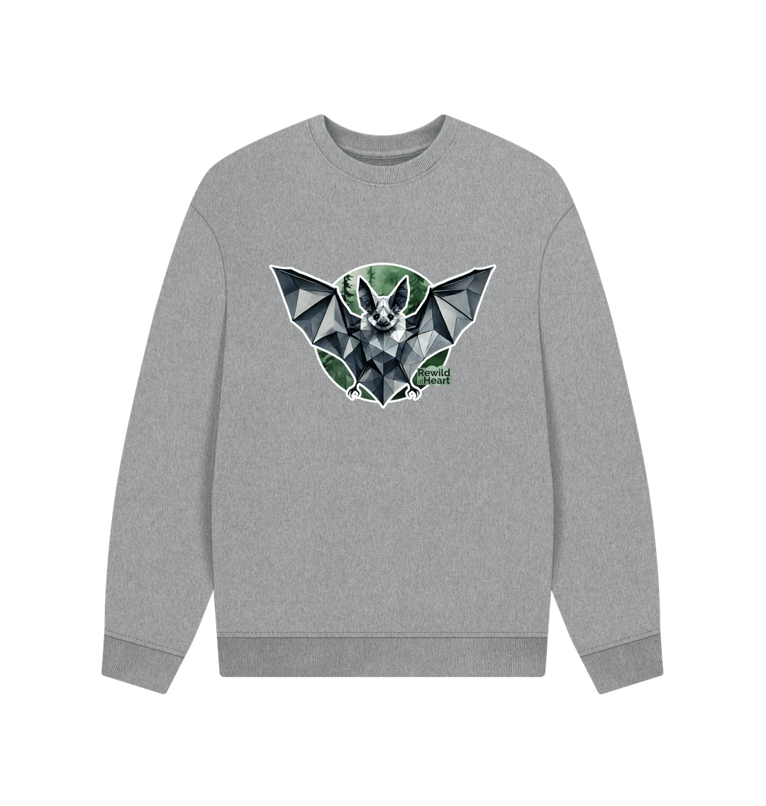 Athletic Grey Grey Long-Eared Bat Men's Oversized Sweater