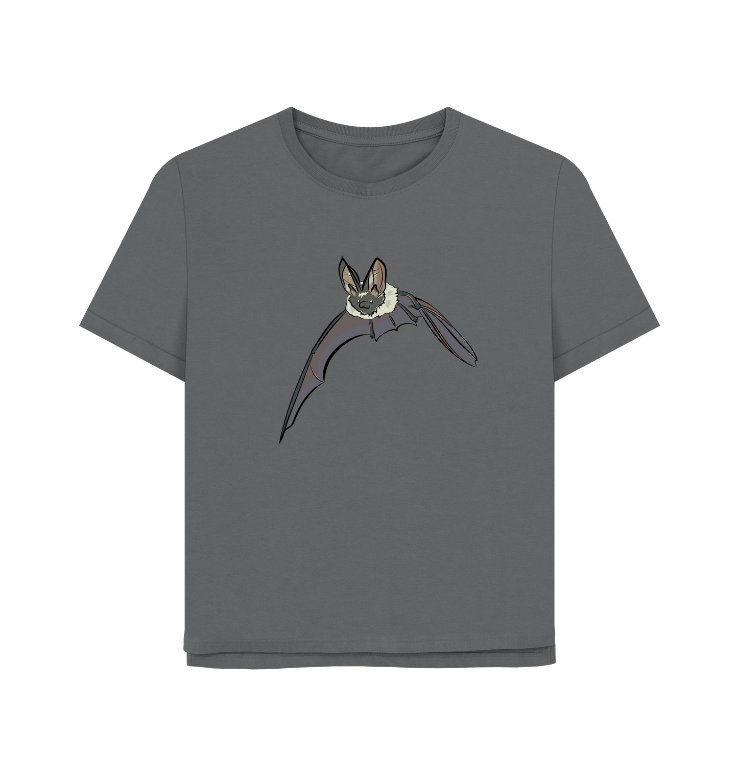 Slate Grey Printed T-shirt Front