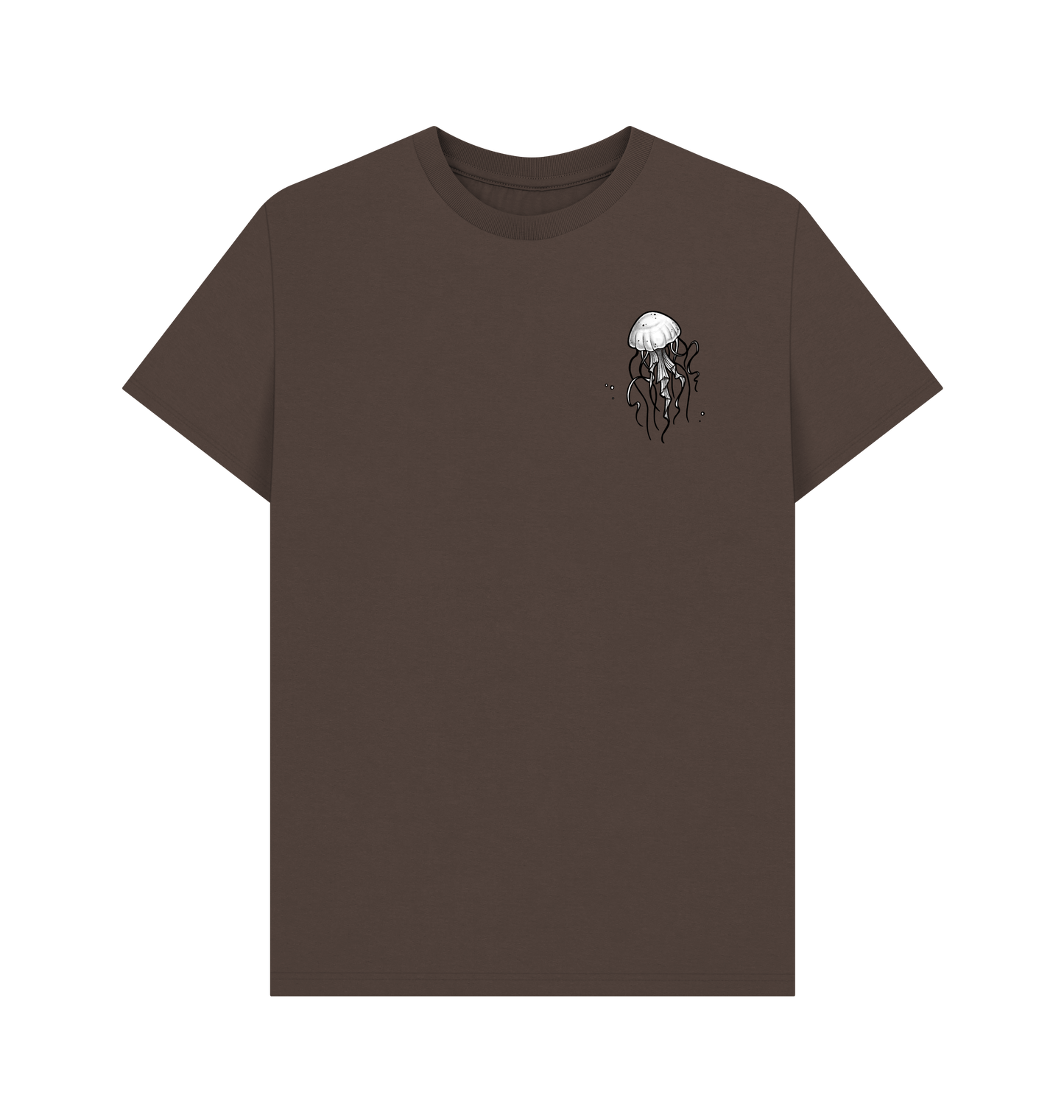 Chocolate Printed T-shirt Front