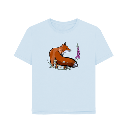 Sky Blue Printed T-shirt Front