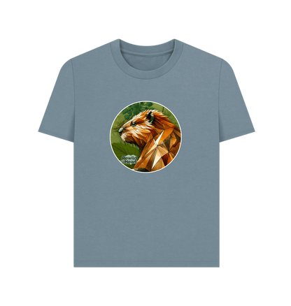 Stone Blue Beaver Botanical Women's Classic T-Shirt