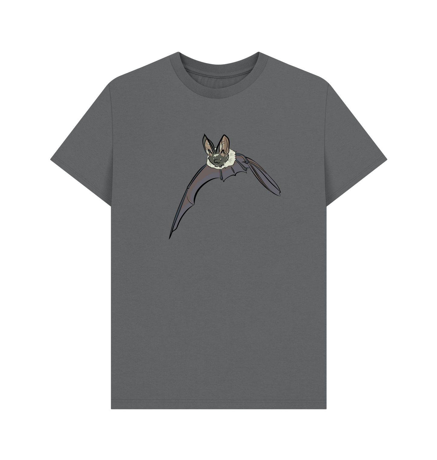Slate Grey Printed T-shirt Front