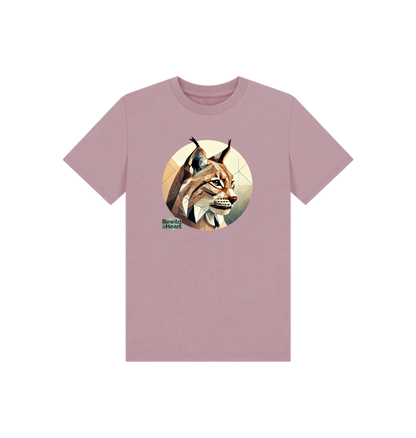 Mauve Printed Kids T-Shirt Front
