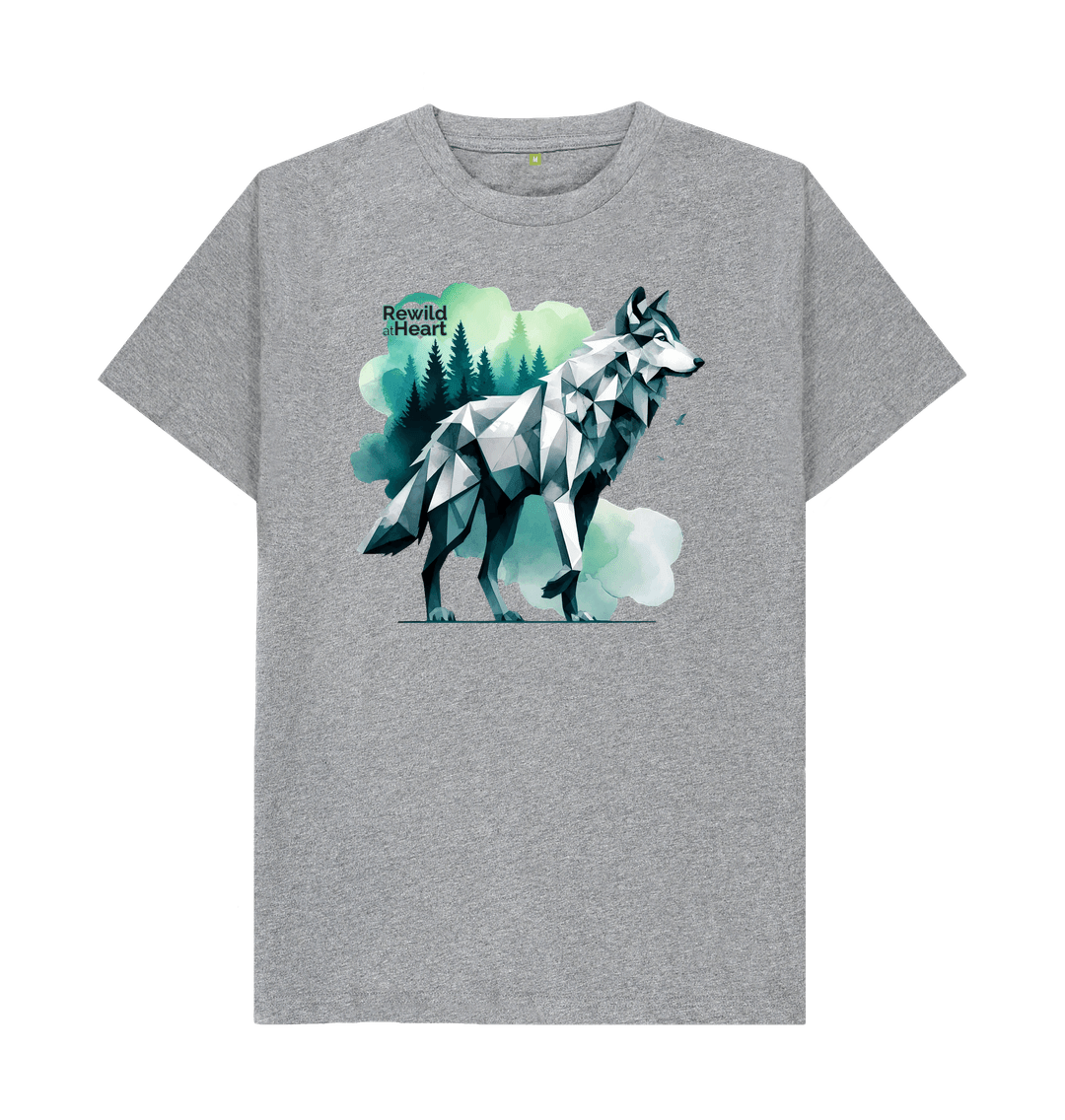 Athletic Grey Wolf Men's T-Shirt