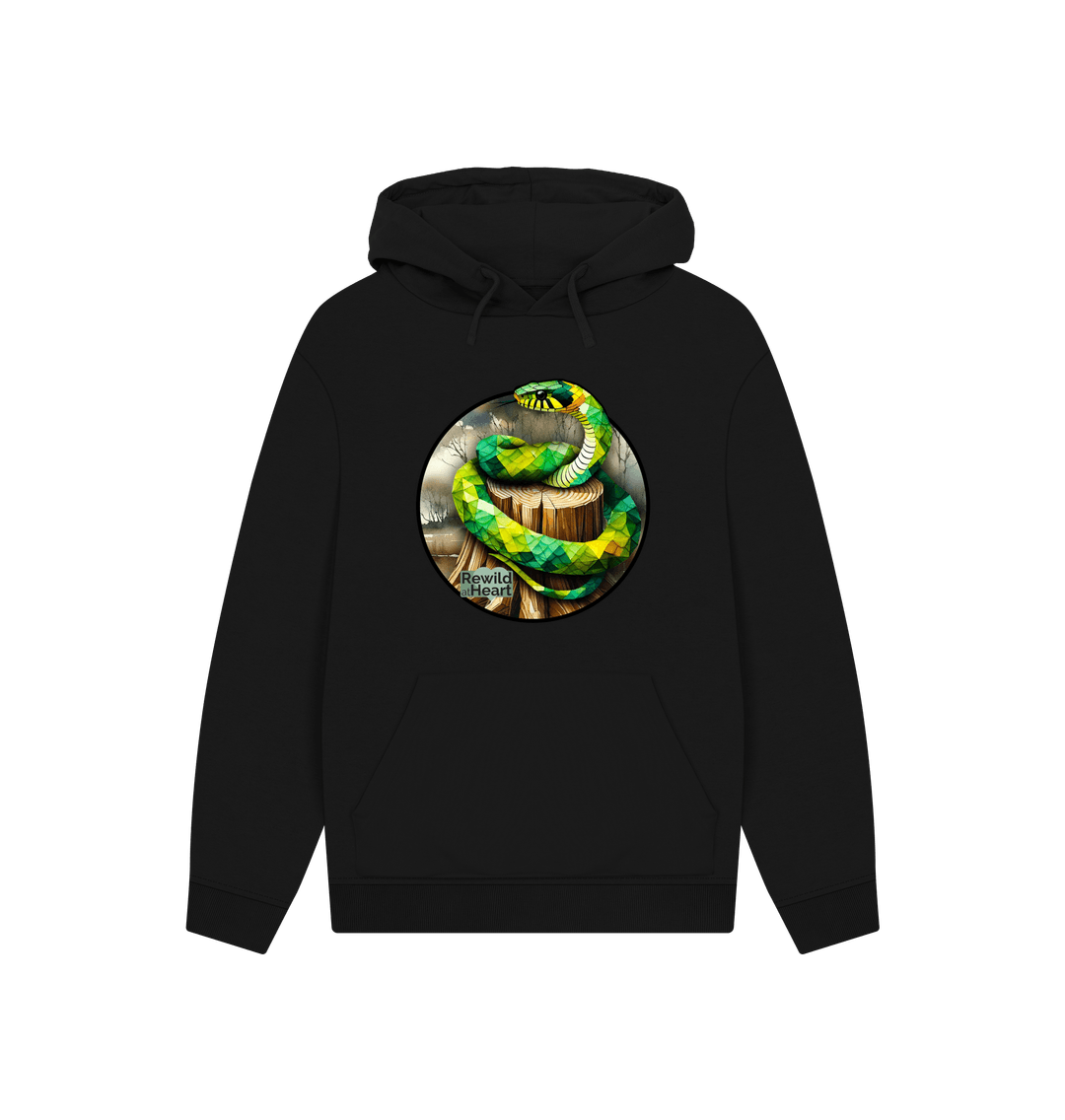 Black Grass Snake Marsh Hoodie