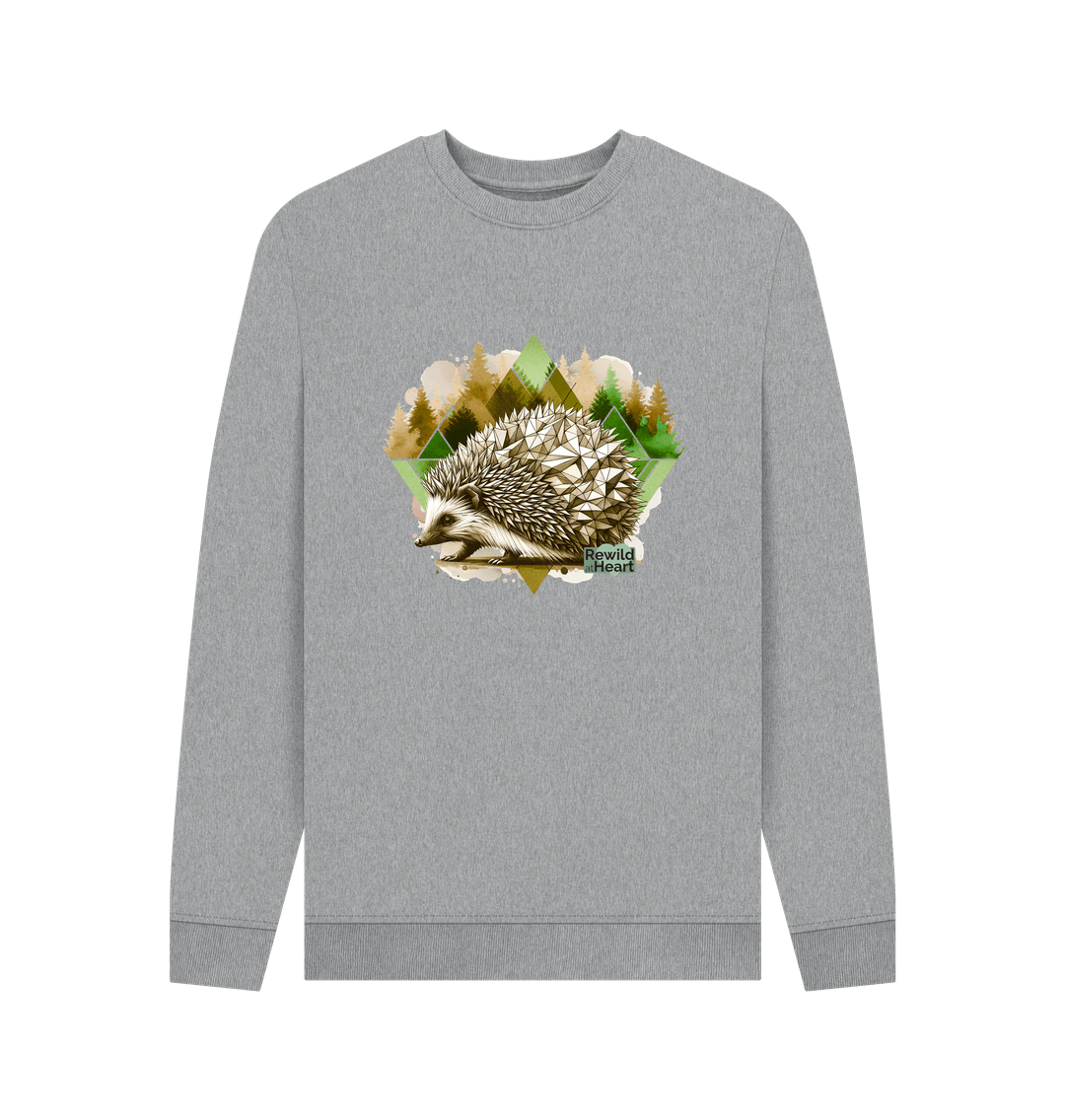 Light Heather Printed Sweater Front