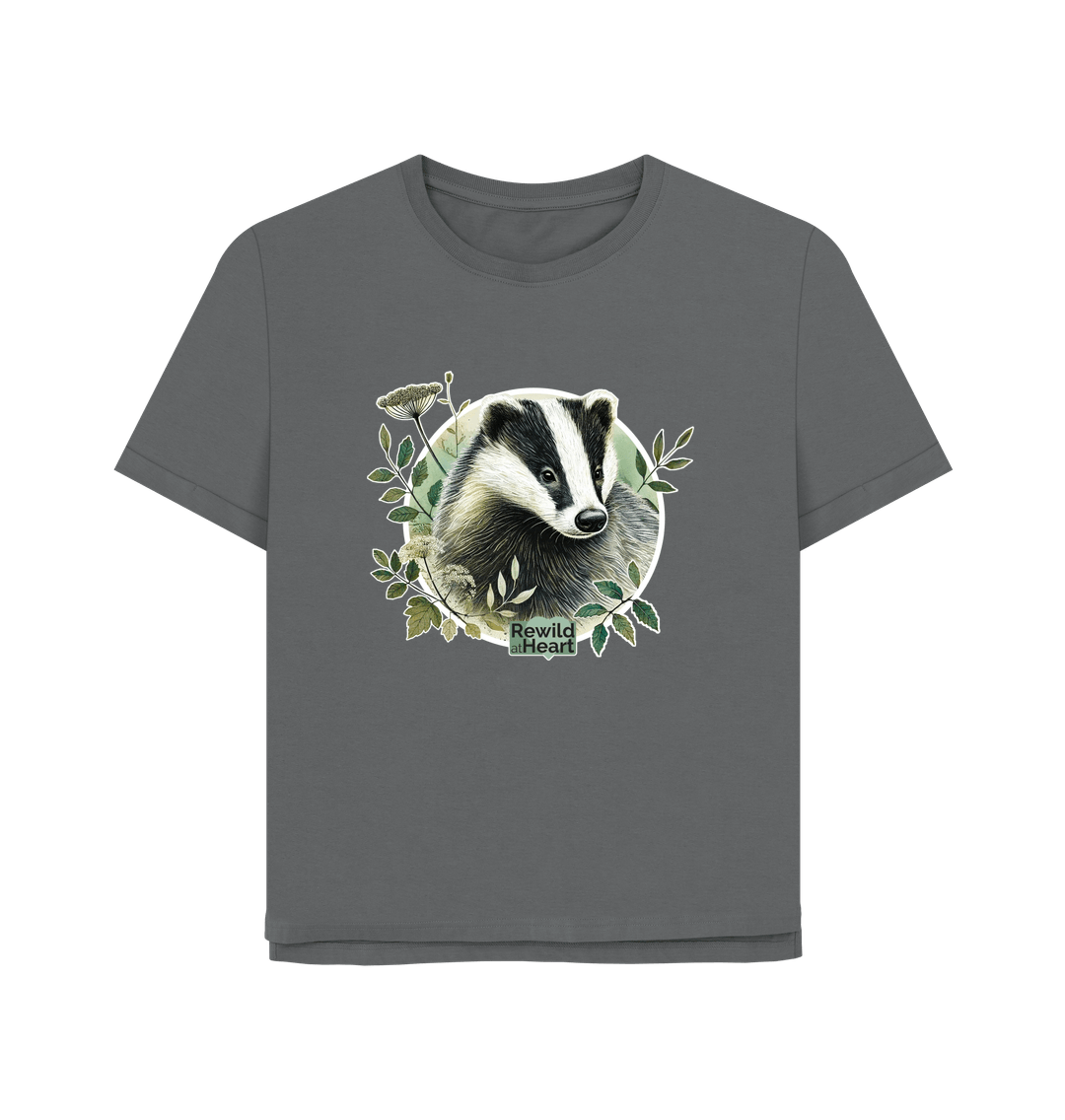 Slate Grey Badger Spirit Women's Relaxed-Fit T-Shirt