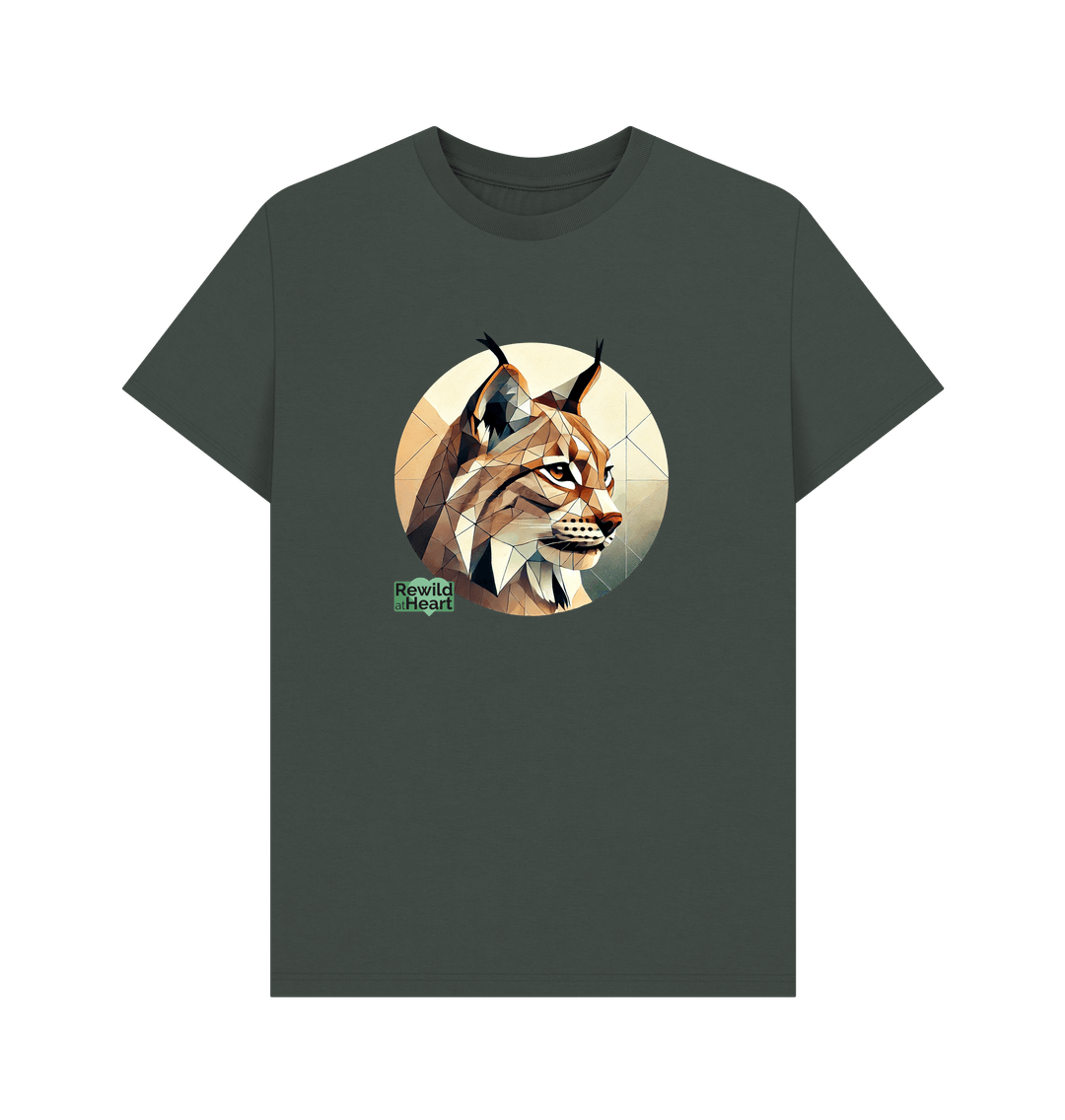 Dark Grey Lynx Connection Sustainable Men's T-Shirt