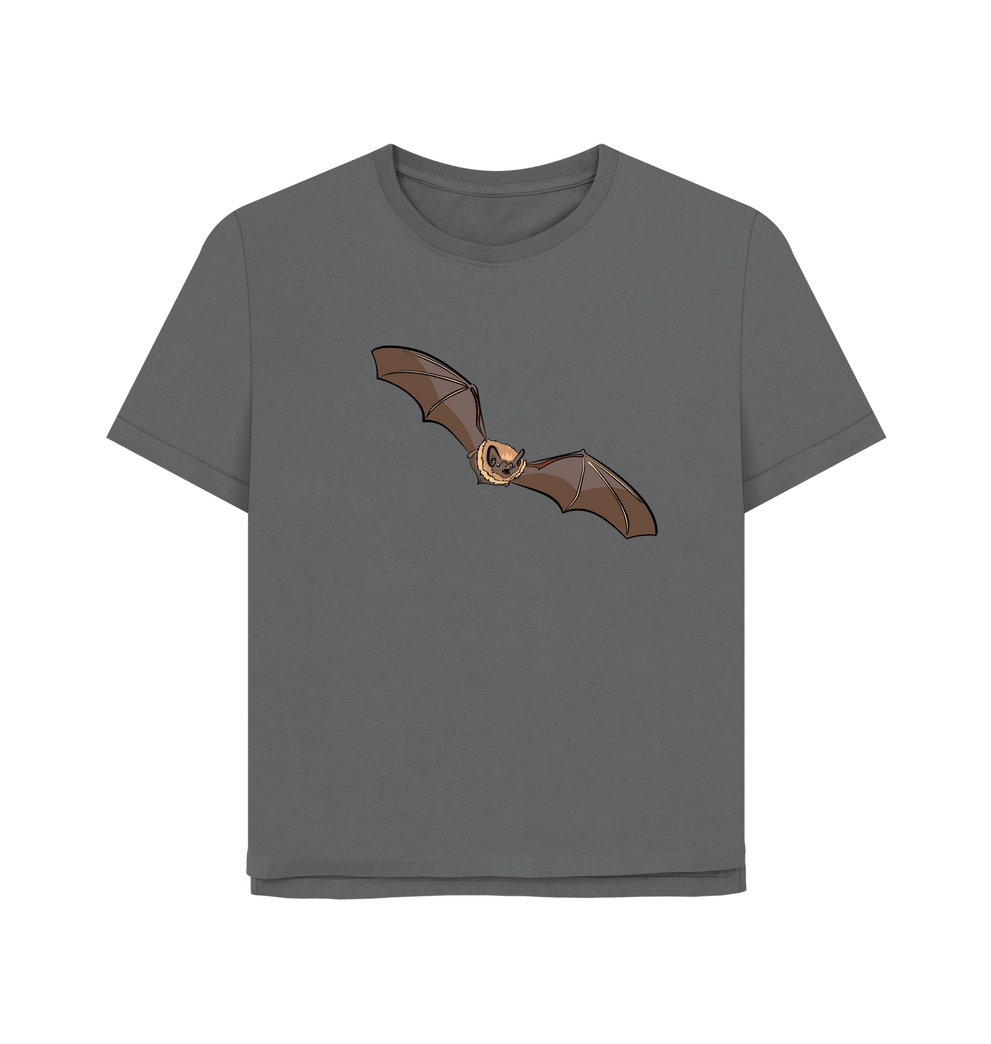 Slate Grey Printed T-shirt Front
