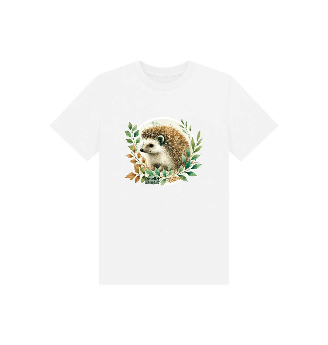 White Hedgehog Harmony Kids T-Shirt