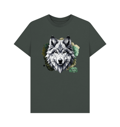 Dark Grey Wolf Wilderness Men's T-Shirt