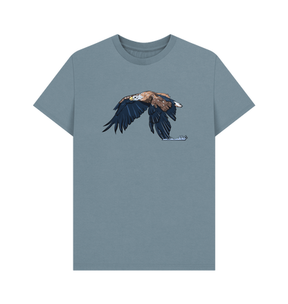 Stone Blue Printed T-shirt Front