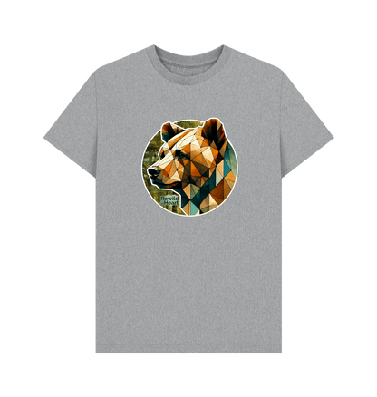 Athletic Grey Brown Bear Forest Men's T-Shirt