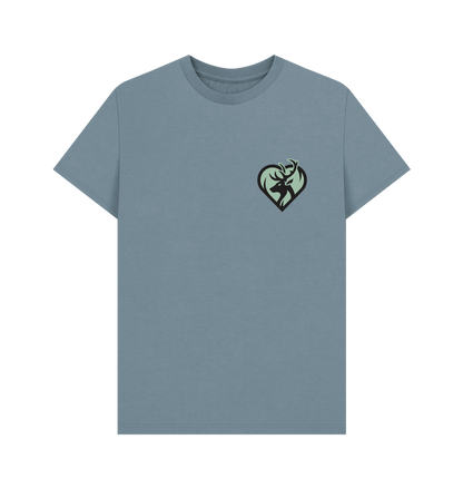 Stone Blue Printed T-shirt