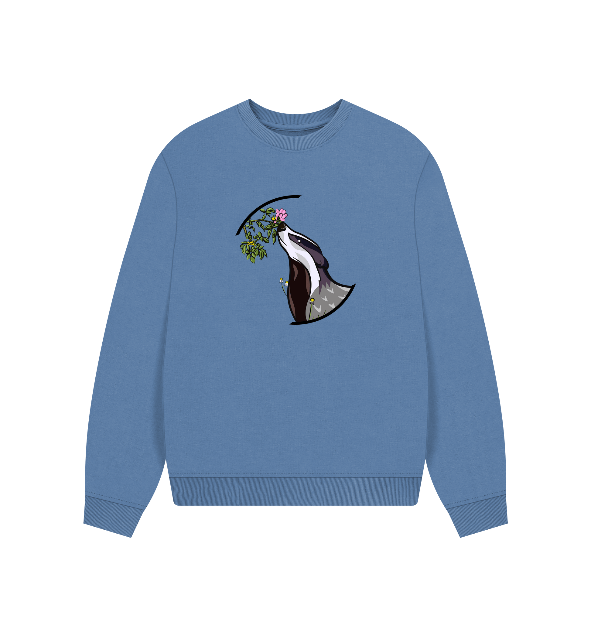 Solent Printed Sweater Front