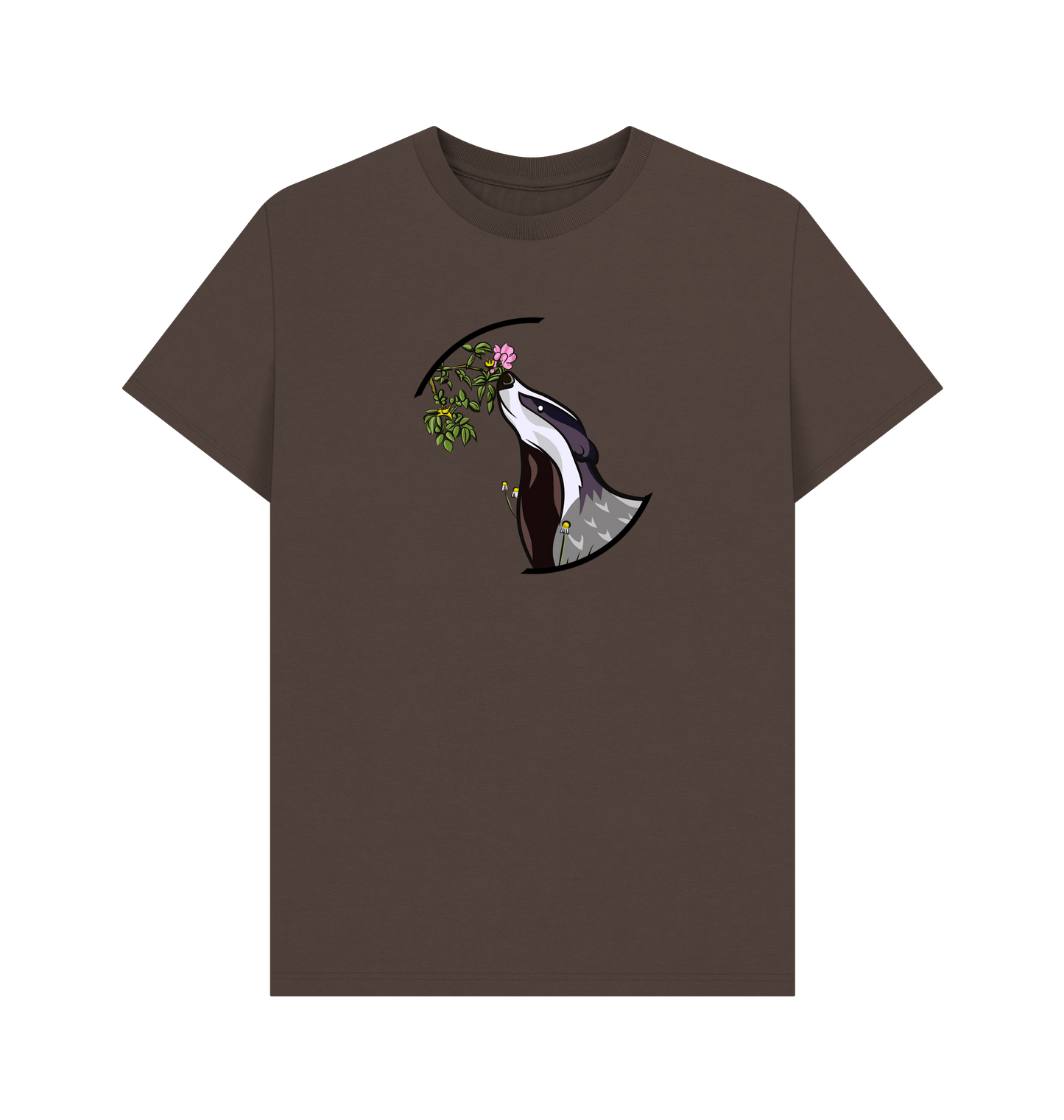 Chocolate Printed T-shirt Front