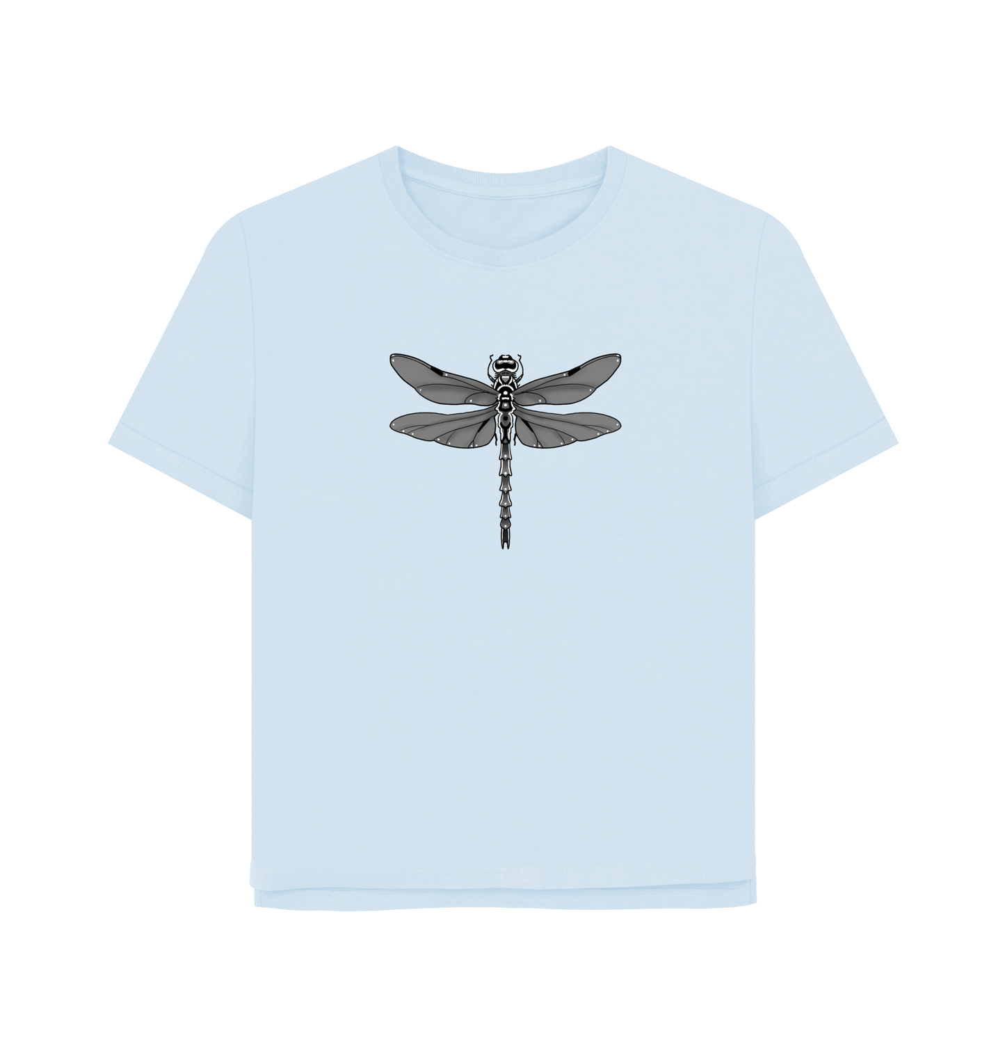 Sky Blue Printed T-shirt Front