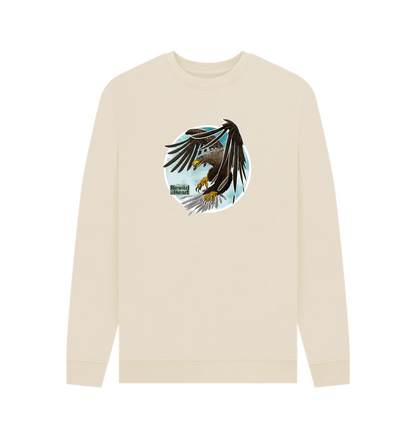 Oat White-Tailed Eagle Flight Men's Sweater