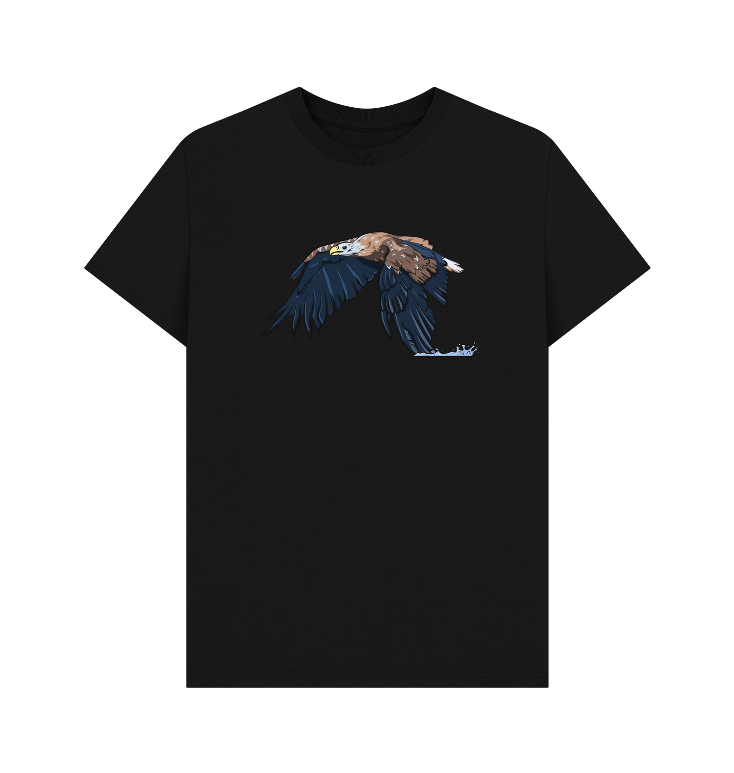 Black Printed T-shirt Front