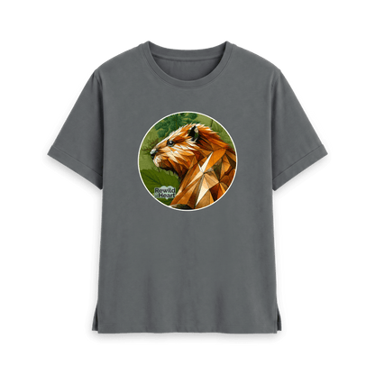 Slate Grey Printed T-shirt Front
