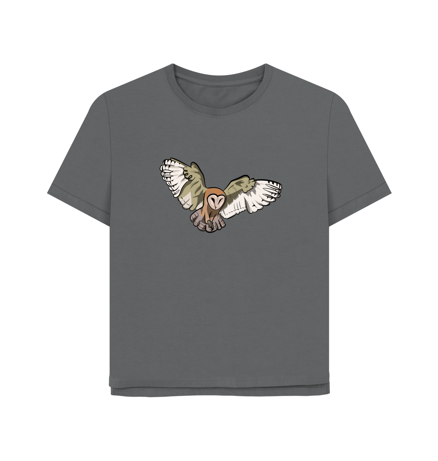 Slate Grey Printed T-shirt Front