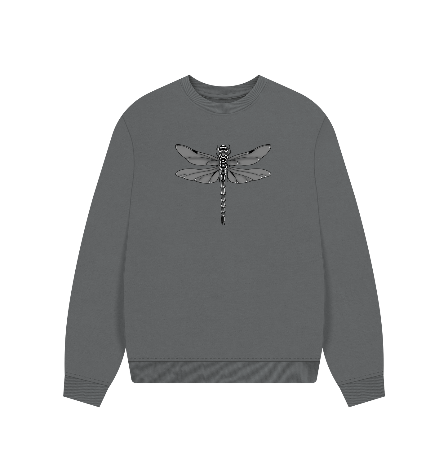 Slate Grey Printed Sweater Front