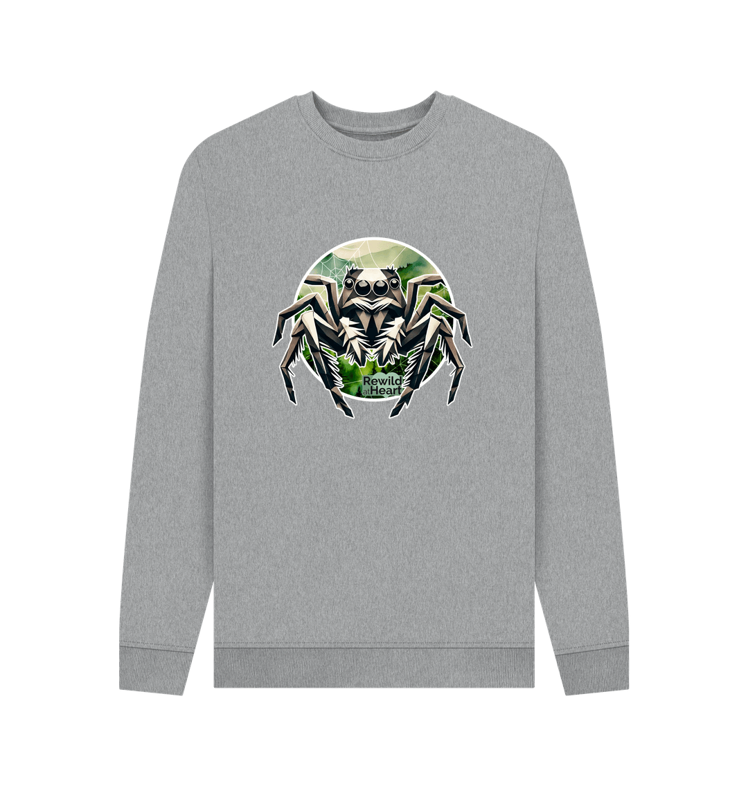 Light Heather Printed Sweater Front