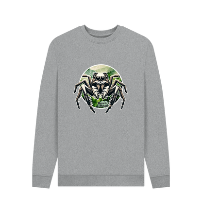 Light Heather Printed Sweater Front