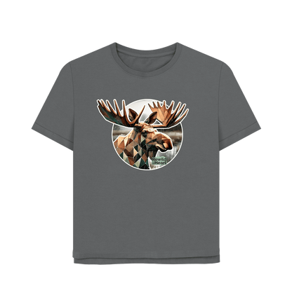 Slate Grey Guardian Elk Women's Relaxed-Fit T-Shirt