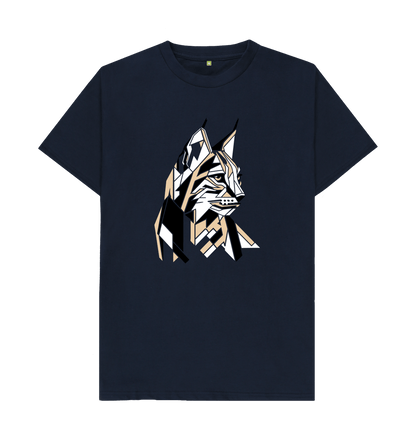 Navy Blue Lynx Rewild Side | Men's T-Shirt