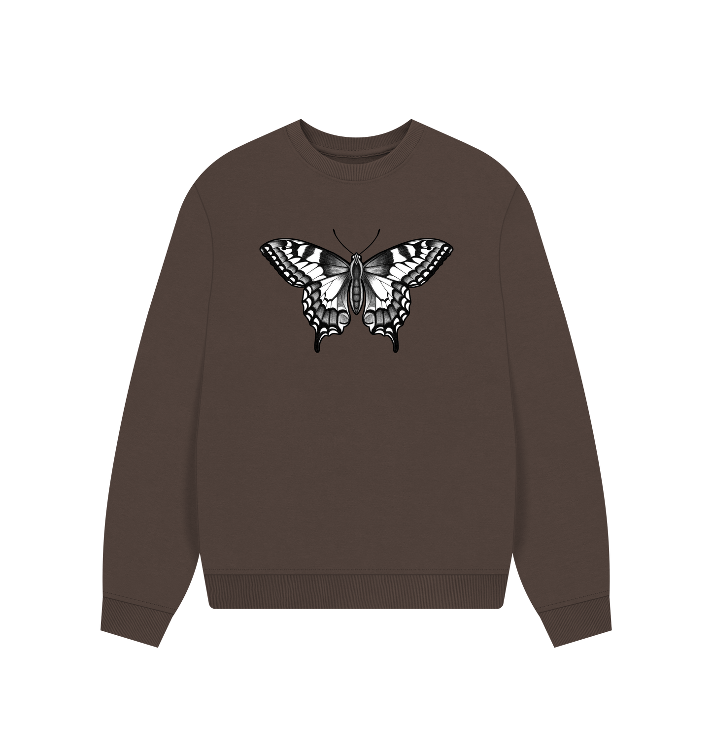 Chocolate Printed Sweater Front