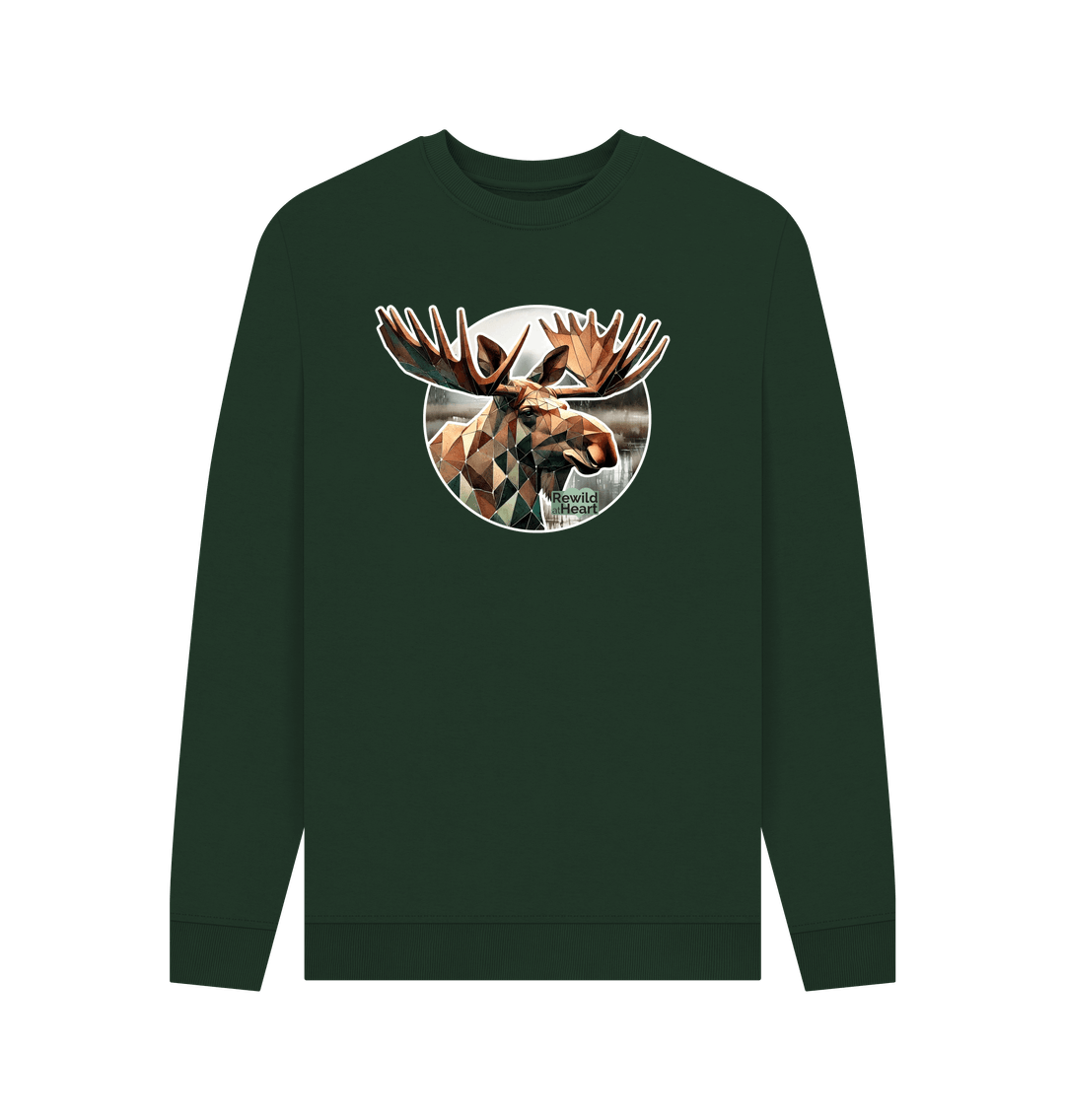 Evergreen Guardian Elk Men's Sweater