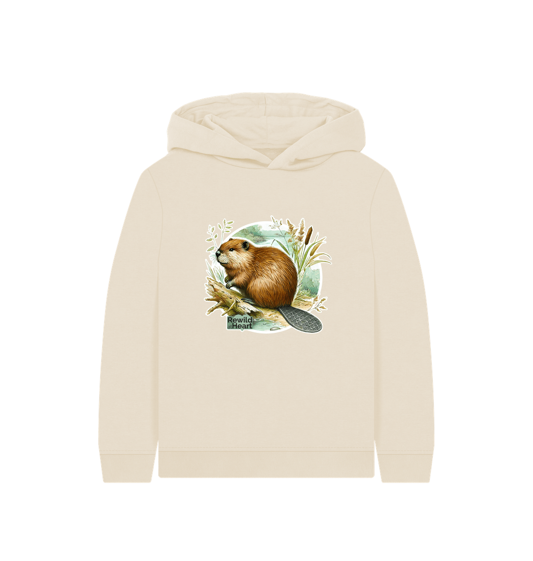 Oat Beaver Riverbank Kids Hoodie