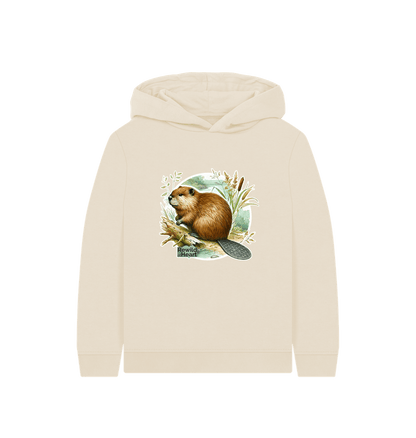 Oat Beaver Riverbank Kids Hoodie