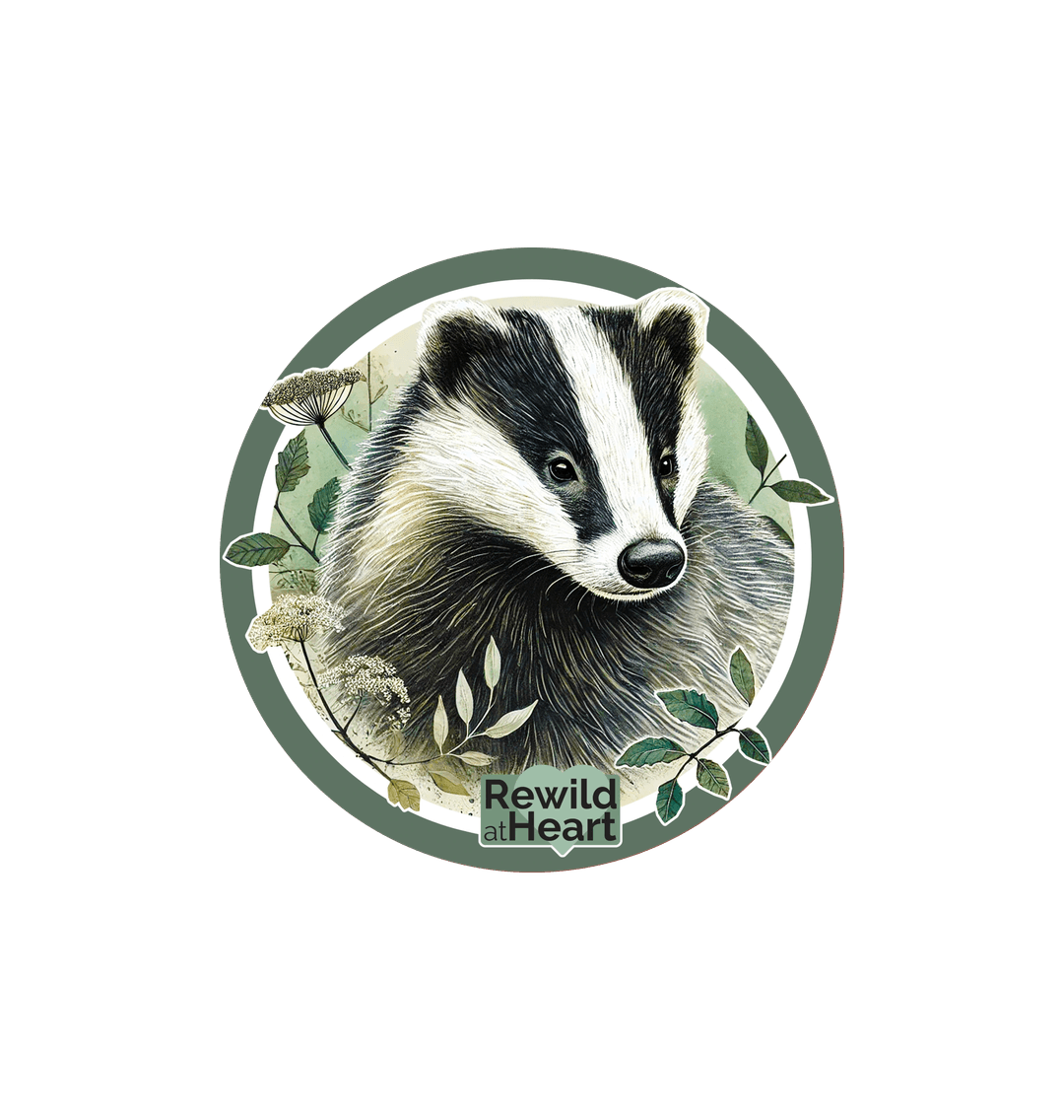 White Badger Spirit Sticker