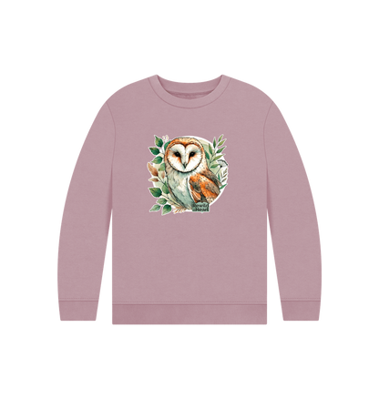 Mauve Printed Kids Jumper