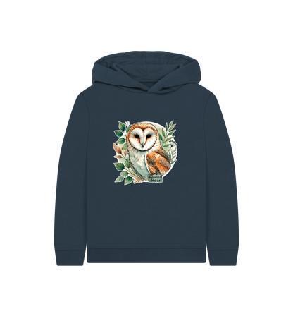 Navy Blue Printed Kids Hoodie