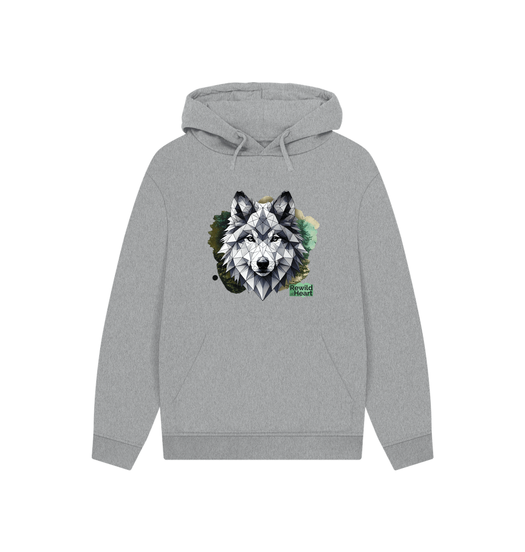 Athletic Grey Wolf Wilderness Hoodie