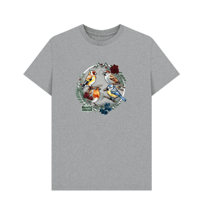 Athletic Grey British Songbird Wreath Men's T-Shirt