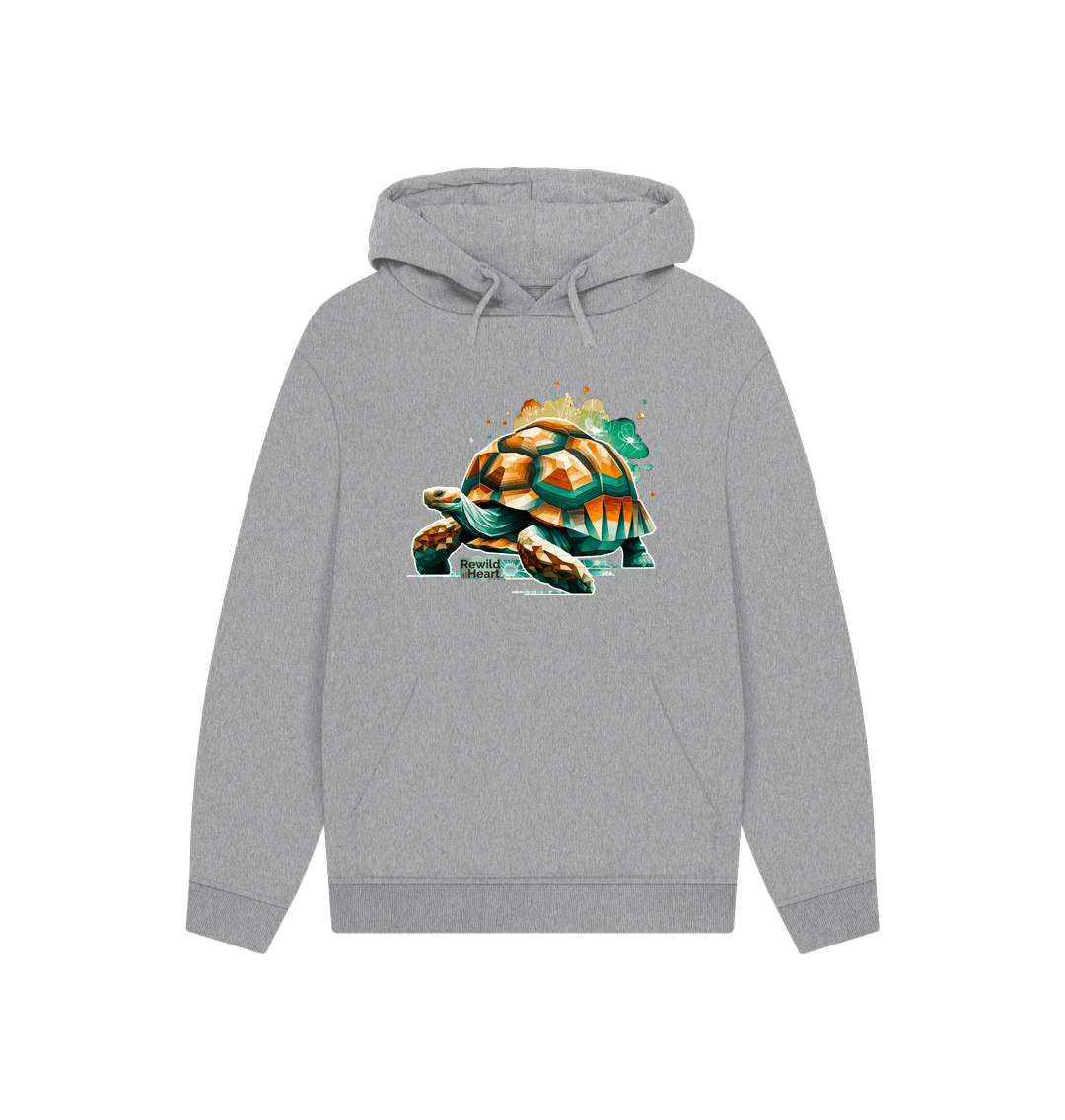 Athletic Grey Giant Tortoise Wildflower Hoodie