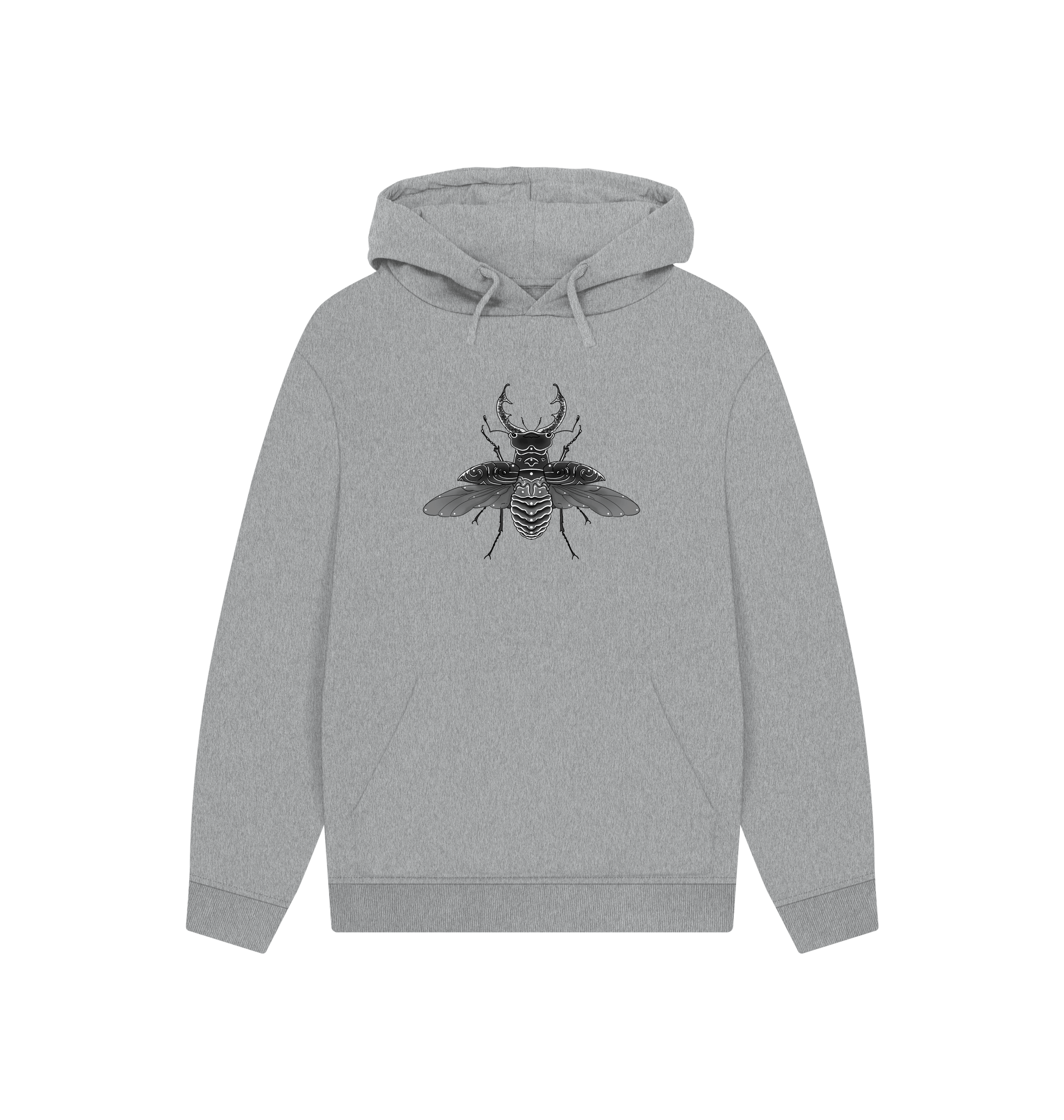 Athletic Grey Printed Hoody Front