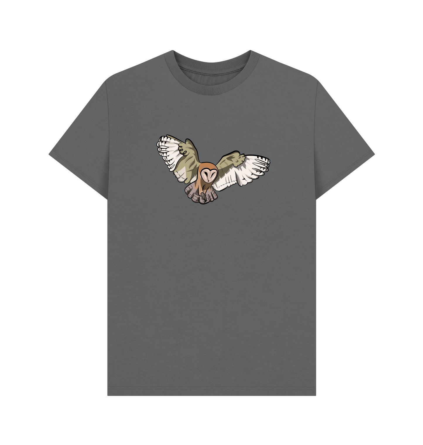 Slate Grey Printed T-shirt Front