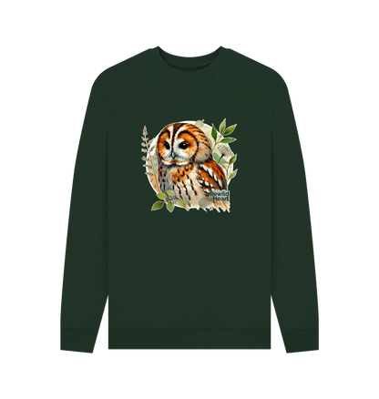 Evergreen Tawny Owl Forest Men's Sweater